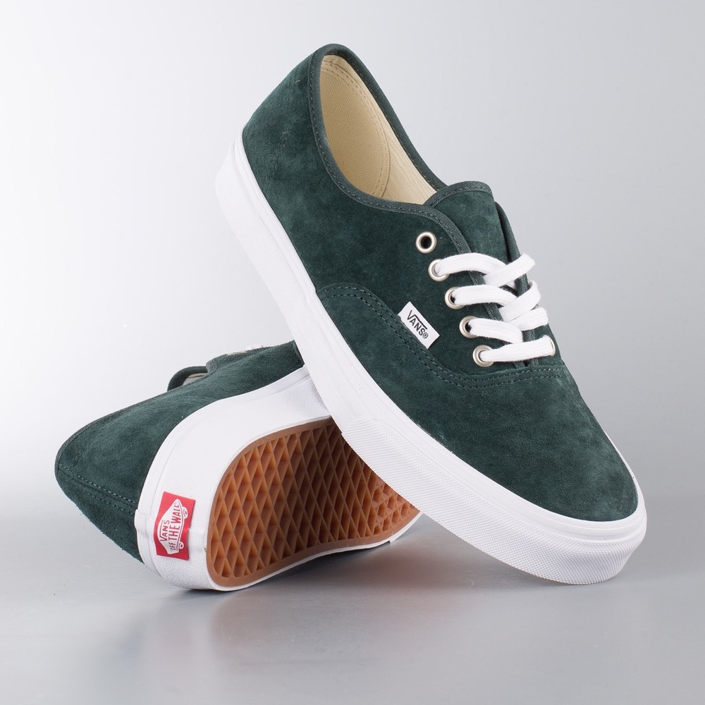 Forest green suede Vans